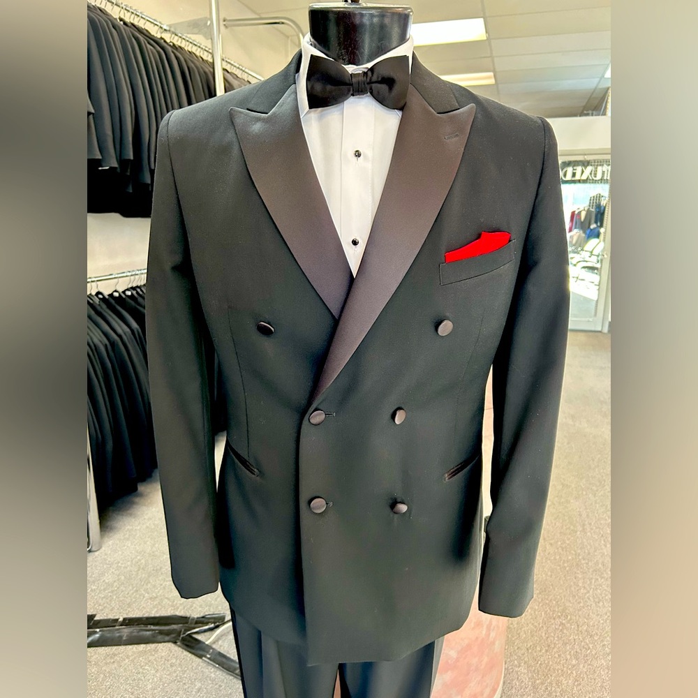 Double Breasted Peak Tuxedo Jacket NWT
